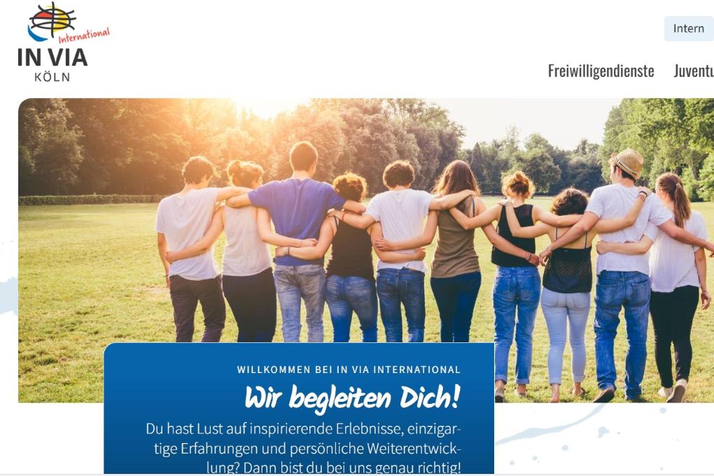 neue Website IN VIA INternational